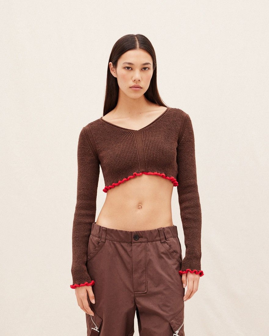 Jacquemus LA MAILLE SANTON CROP JACQUEMUS Size XS / US 0-2 / IT 36-38 - 14 Thumbnail
