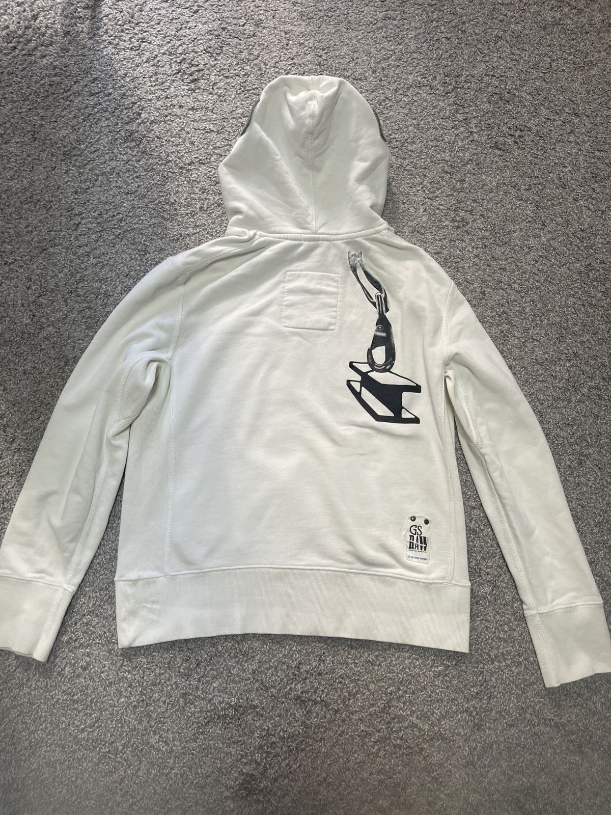 G-Star G-Star Raw Vintage Hoodie Big Hood Flex white size L Size US L / EU 52-54 / 3 - 3 Thumbnail