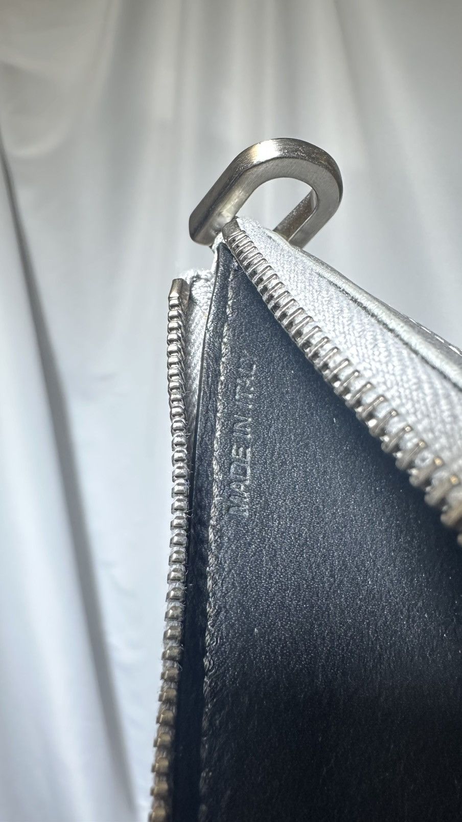 Rick Owens Rick Owens FW19 LARRY quilted wallet in silver calf Size ONE SIZE - 5 Thumbnail