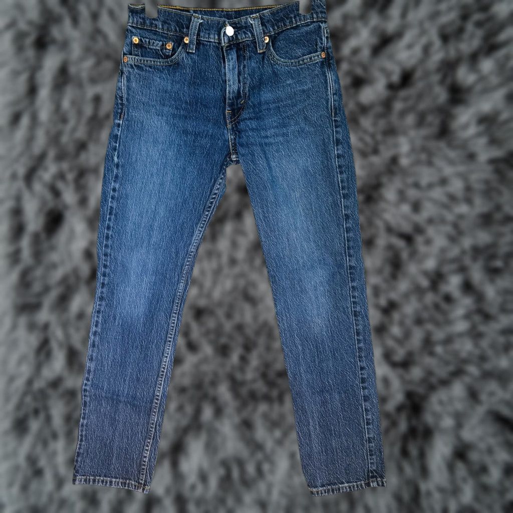 Levi's VINTAGE Levi's 511 Jeans Mens 29x30 Slim Taper Blue Medium Wash Denim 5-Pocket Logic Logo Zipper Closure Mens 90s Theme Size US 29 - 1 Thumbnail
