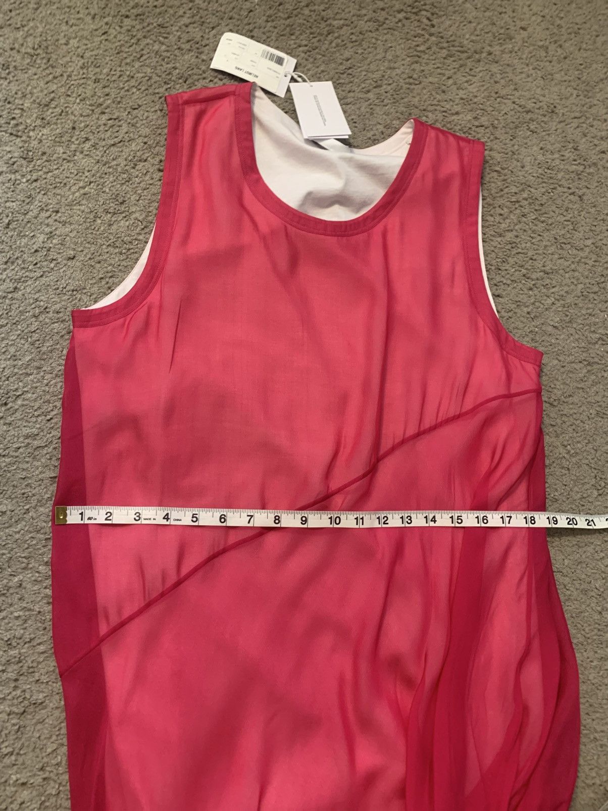 Helmut Lang HELMUT LANG PINK BUBBLE SILK DRESS Size L / US 10 / IT 46 - 14 Thumbnail