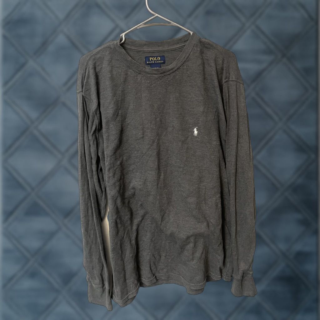 Polo Ralph Lauren Polo Ralph Lauren Sleep Thermal Shirt Long Sleeve Crew Neck XL Gray Waffle Cotton Knit Men Regular Sleepwear Size US XL / EU 56 / 4 - 1 Thumbnail