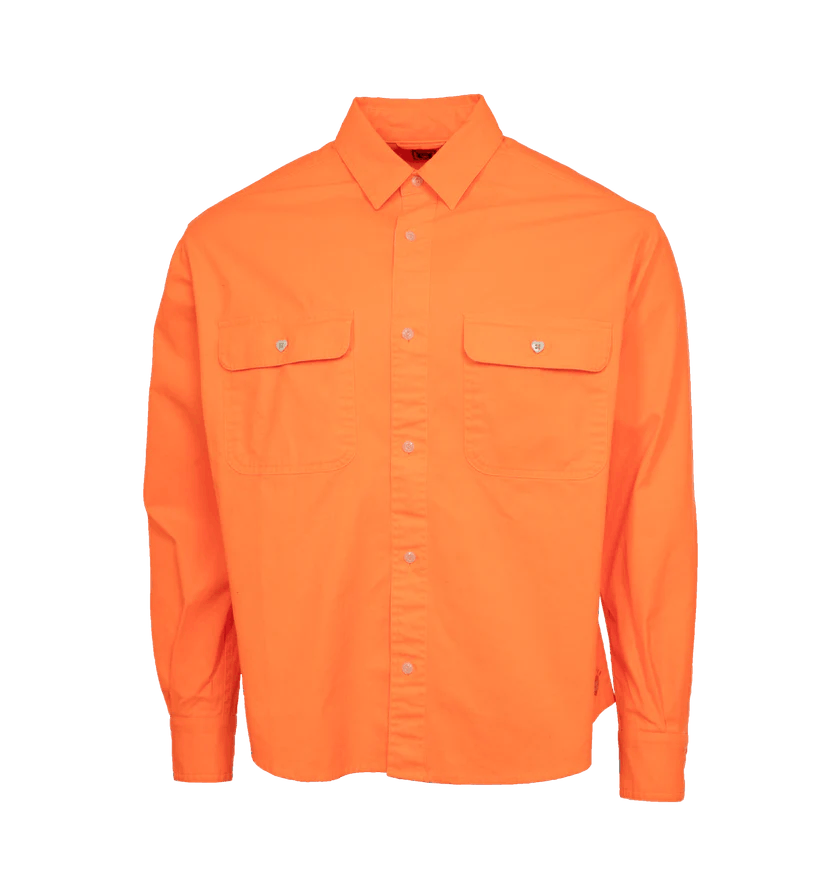 Human Made o1h1sh11224 Twill Work Shirt in Orange Size US M / EU 48-50 / 2 - 1 Thumbnail