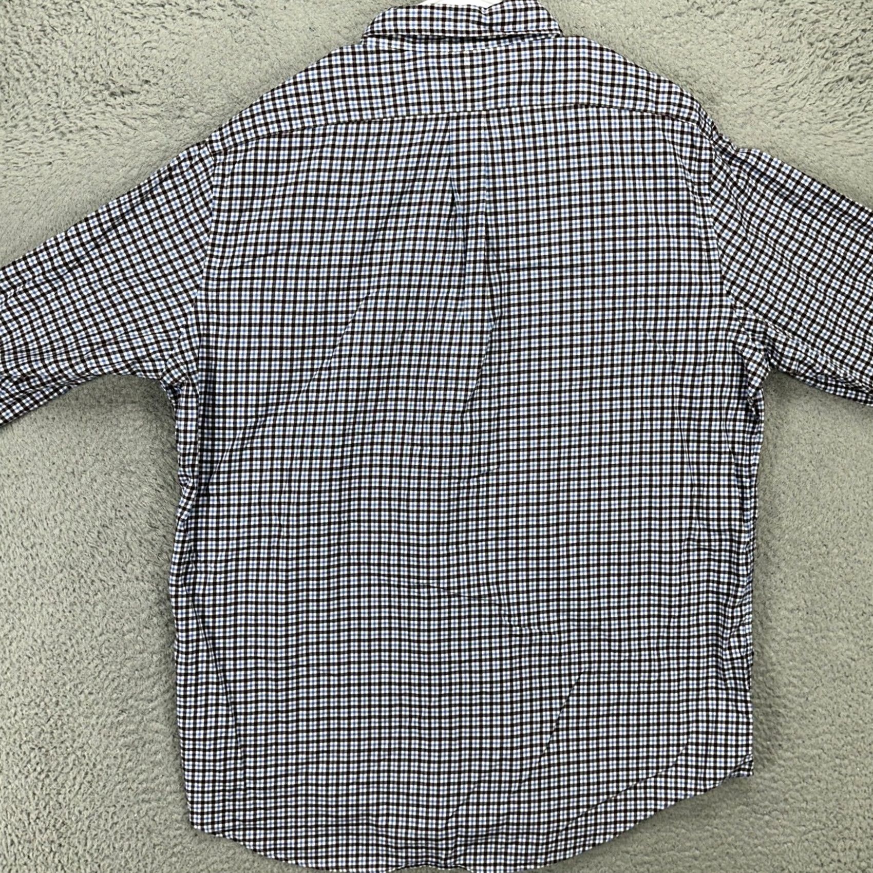 Ralph Lauren Ralph Lauren Mens Button Down Shirt XL Blue Brown White Plaid Pony Long Sleeve Size US XL / EU 56 / 4 - 3 Thumbnail