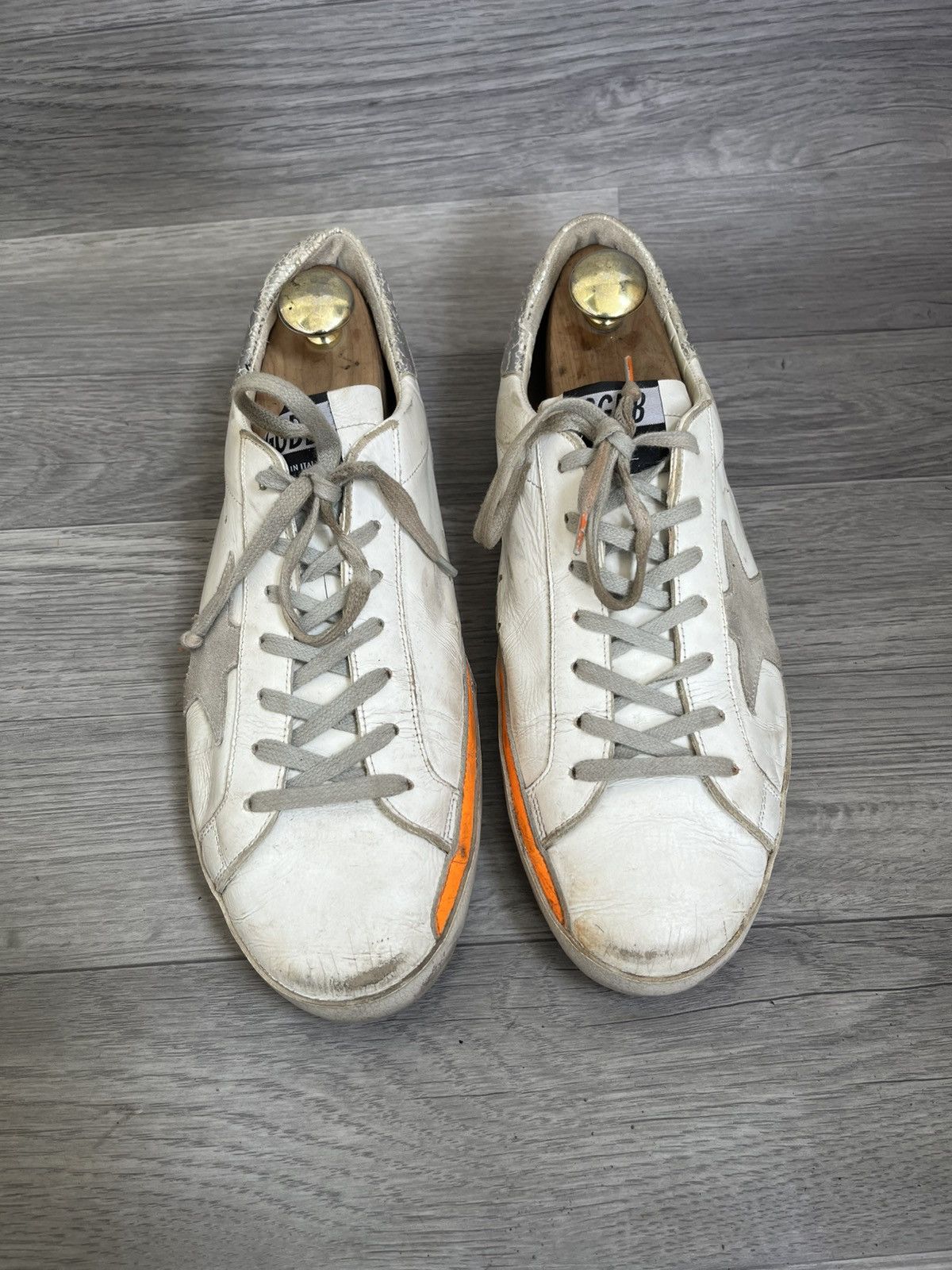 Golden Goose Golden goose superstar distressed low top sneakers sz 43 Size US 10 / EU 43 - 2 Thumbnail