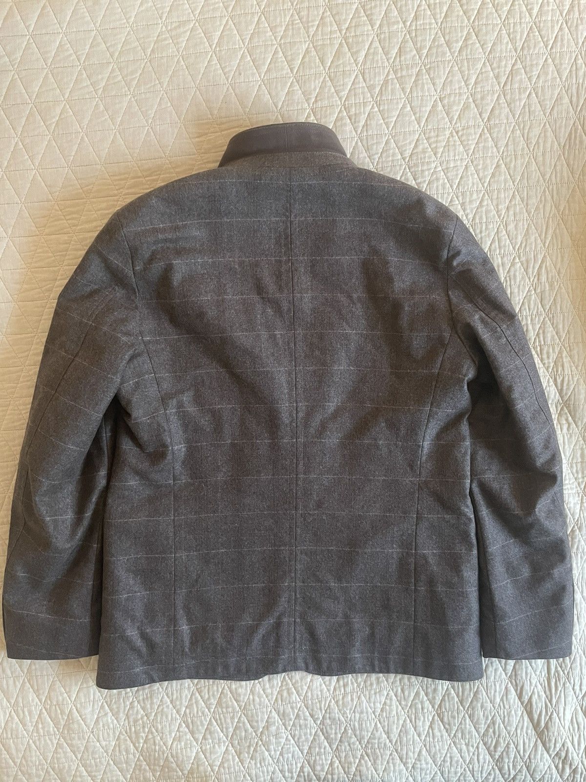 Hugo Boss Windowpane Check Flannel 'Casu-2' Jacket Size 42R - 4 Thumbnail