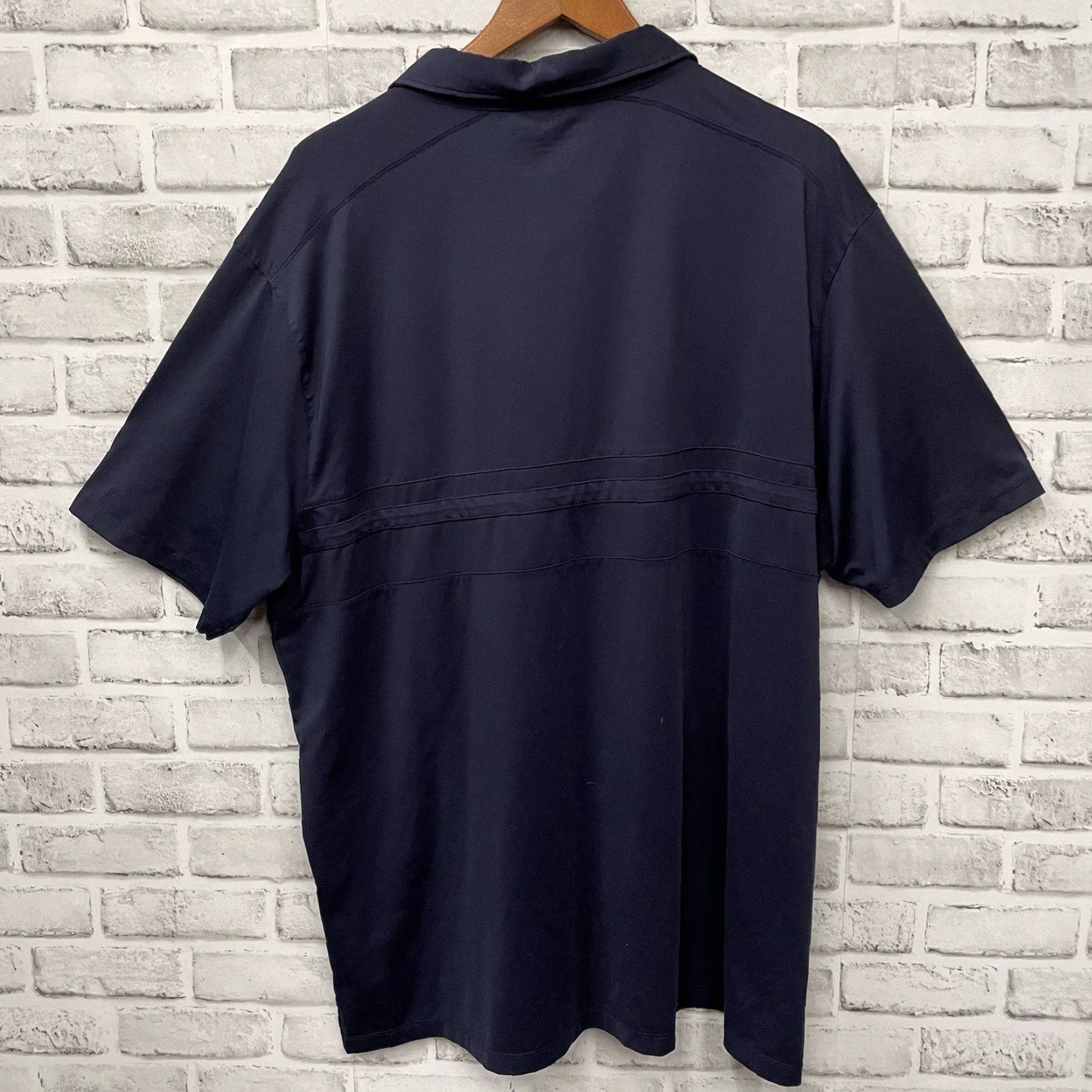 Vintage Matte Grey Polo Shirt Mens 2XL Blue Athletic Stretchy Dark Size US XXL / EU 58 / 5 - 5 Thumbnail