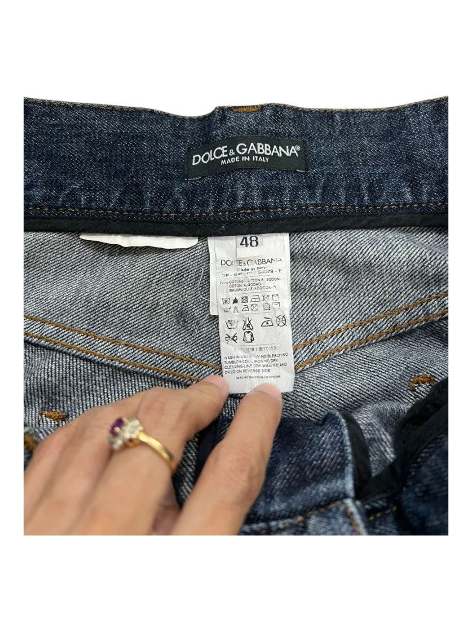 Dolce & Gabbana Dolce & Gabbana Distressed Denim Jeans Size US 34 / EU 50 - 12 Thumbnail