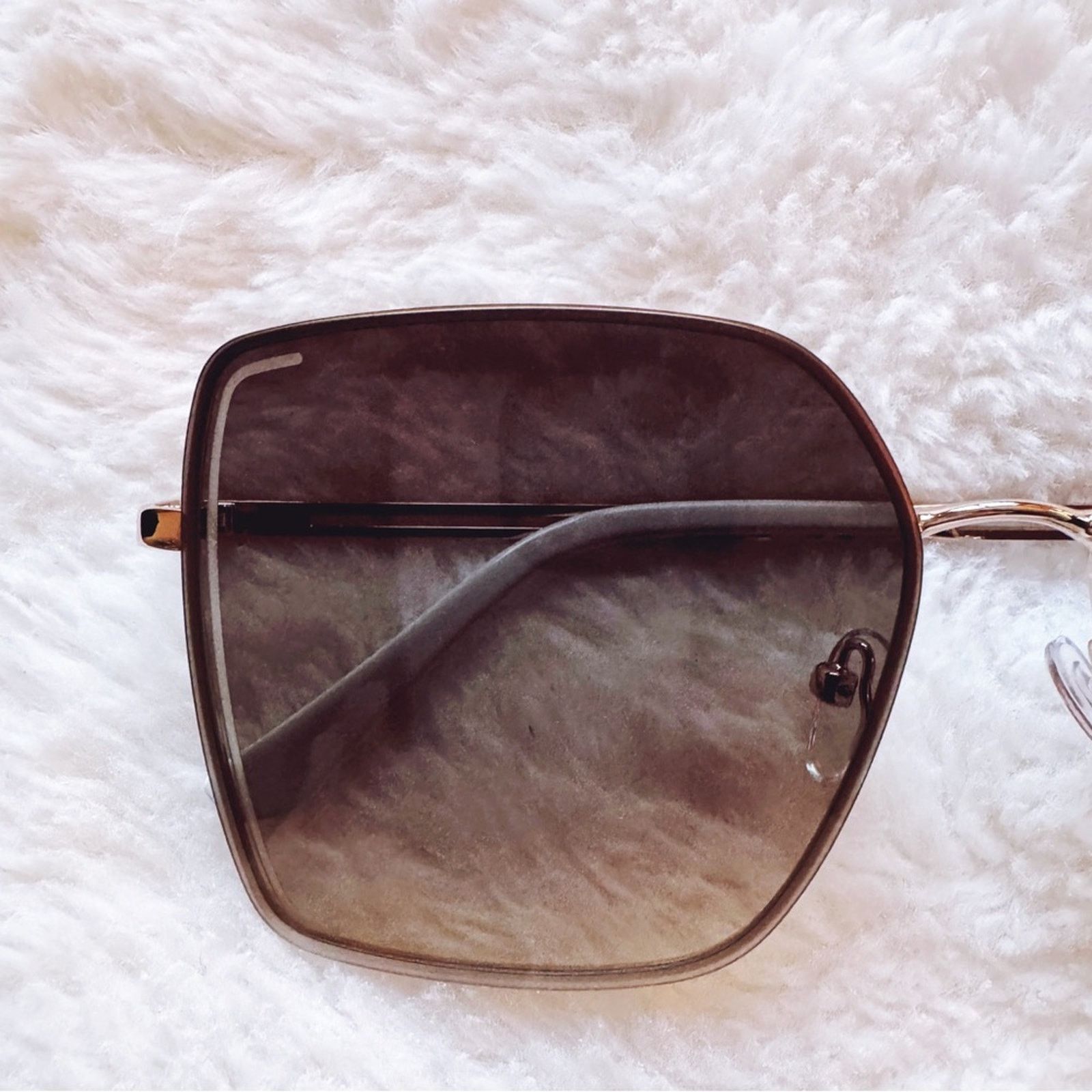Other Monica Clear Blue Geometric Sunglasses Size ONE SIZE - 4 Thumbnail