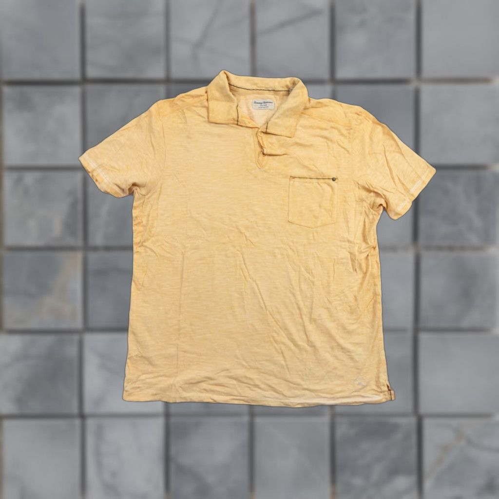 Tommy Bahama Tommy Bahama Polo Shirt Mens Medium Orange Lightweight Short Sleeve Collared Casual Preppy Size US M / EU 48-50 / 2 - 1 Thumbnail