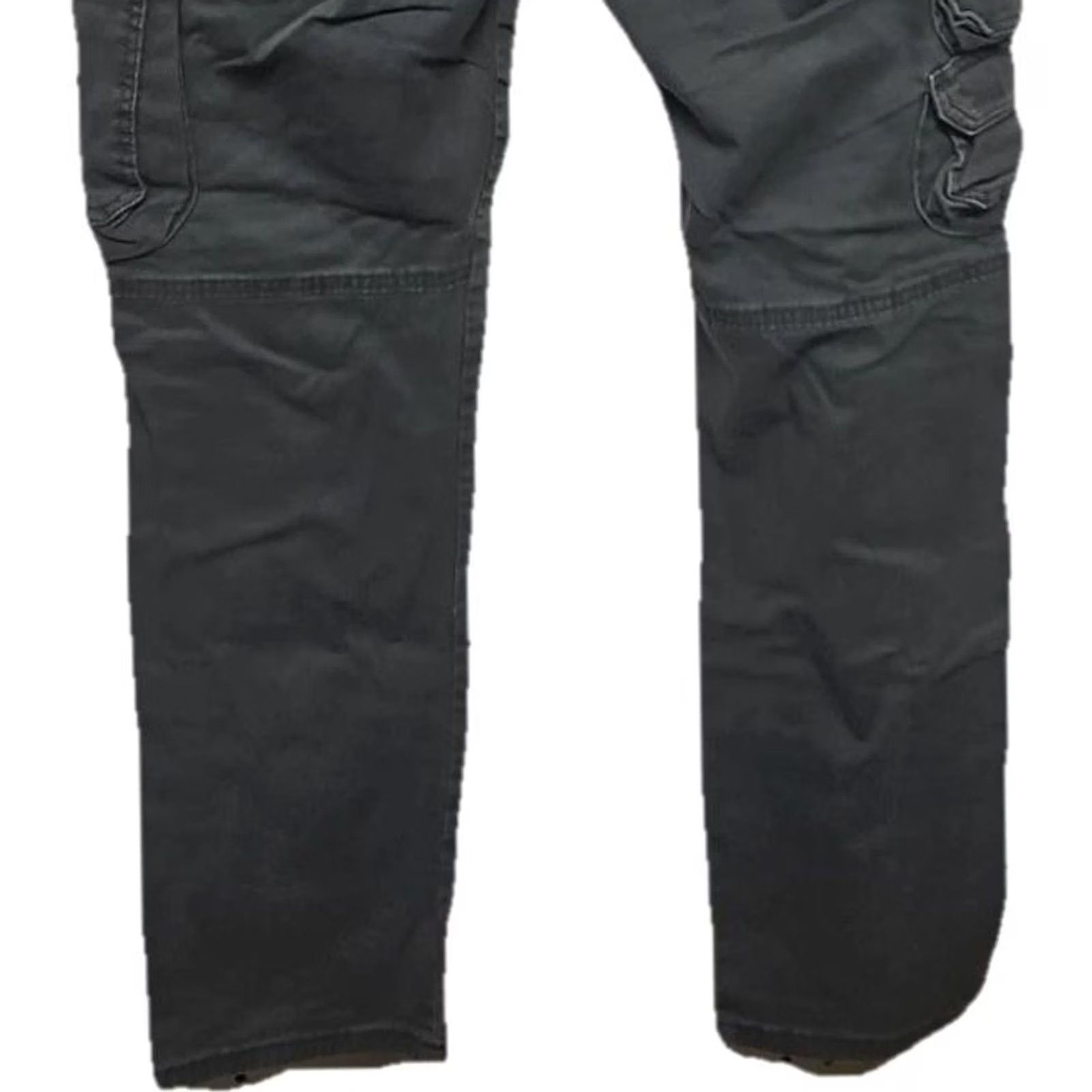 Wrangler Wrangler Gray Pants Men Slim Fit Army Military Utility Tapered Leg 30x29 Cargo Pocket Twill Cotton Button Zip Flat Front Mid Rise Size US 30 / EU 46 - 7 Thumbnail