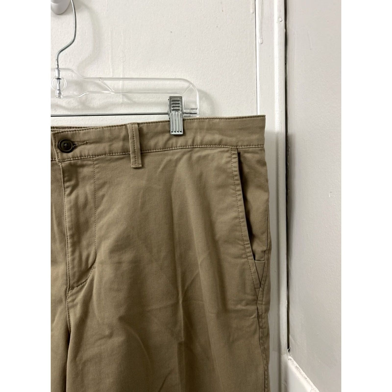 Vintage LLBean Chino Shorts Mens 40 Tan Brown Comfort Stretch 8” Inseam Casual Pocket Lightweight Size US 40 / EU 56 - 5 Thumbnail