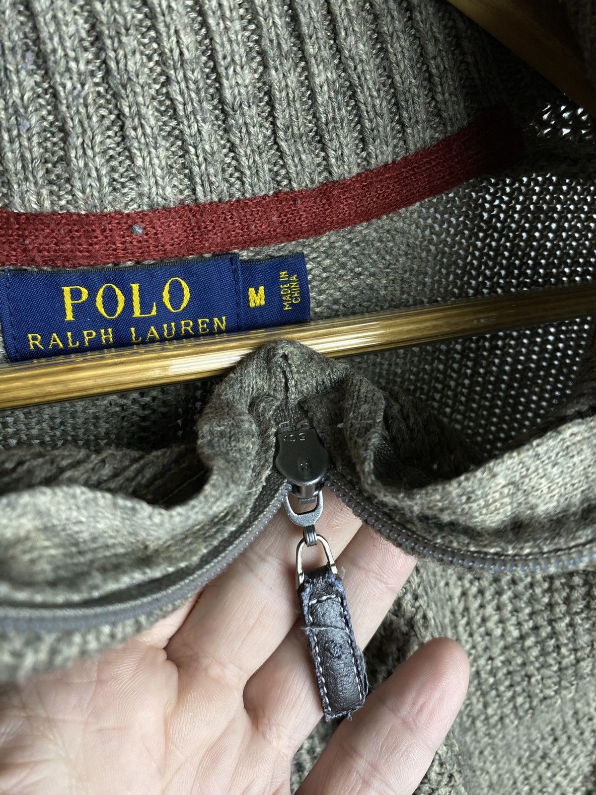Polo Ralph Lauren × Ralph Lauren × Vintage Vintage Polo Ralph Lauren 1/4 Zip Knit Sweater Size US M / EU 48-50 / 2 - 5 Thumbnail