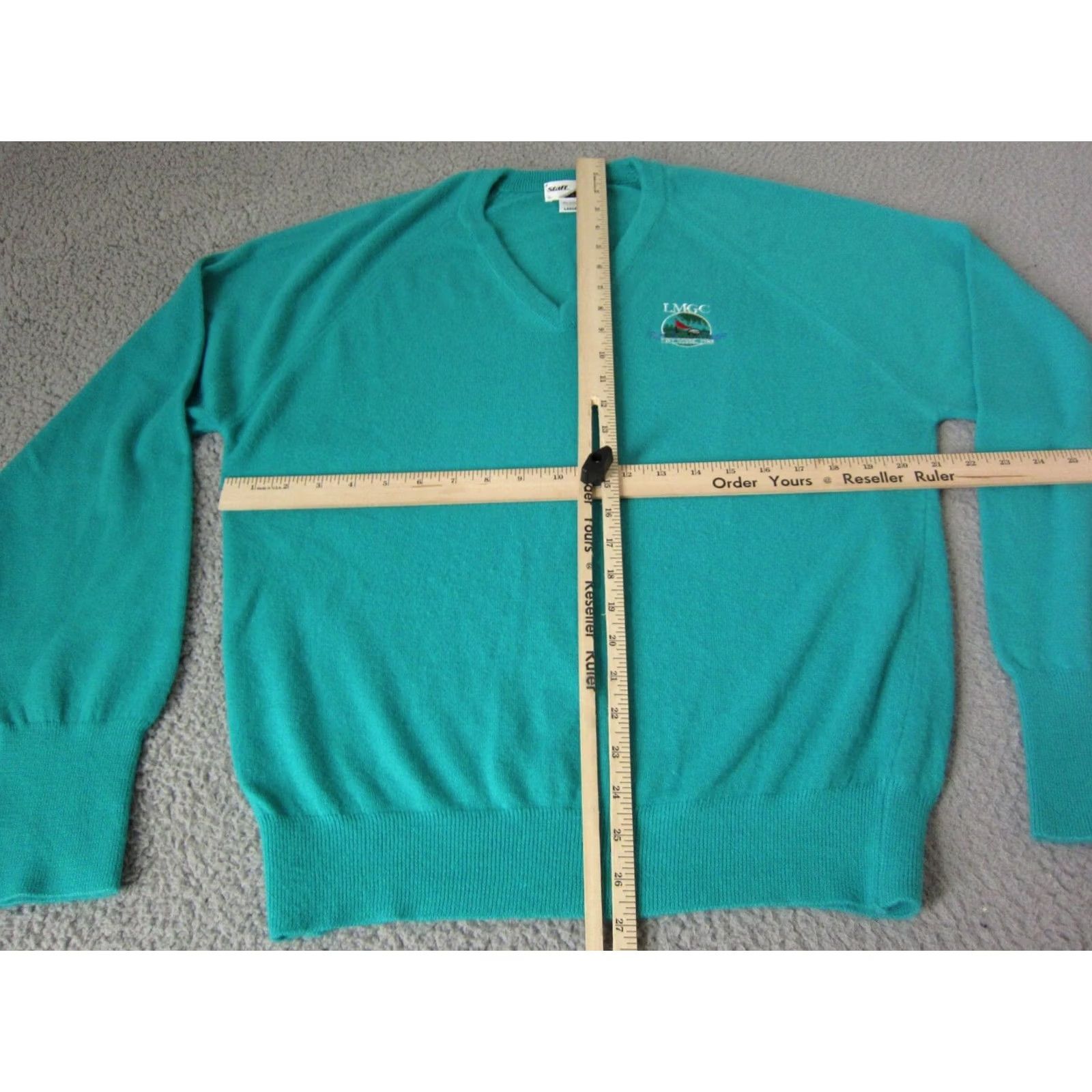 Wilson Vintage Wilson Golf Sweater Mens Large Blue V-Neck Pullover Sweatshirt USA 80s 90s Preppy Golf Size US L / EU 52-54 / 3 - 7 Thumbnail