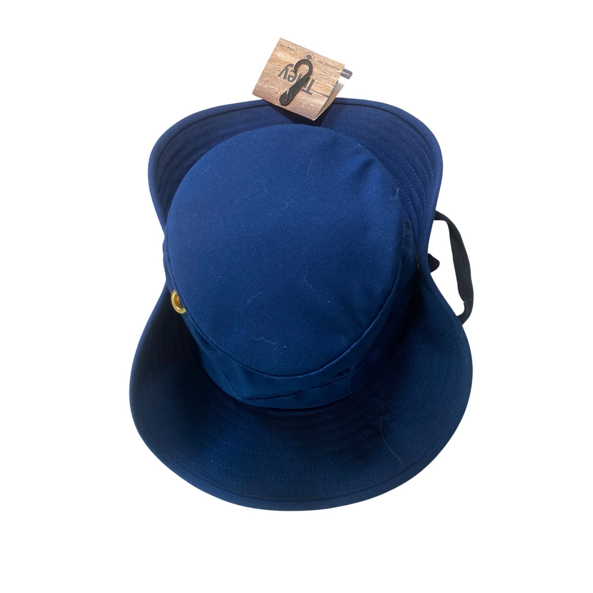 Tilley NWT Tilley T3 Cotton Duck Hat, Snap up Navy 71/2 60cm Large Size ONE SIZE - 17 Thumbnail