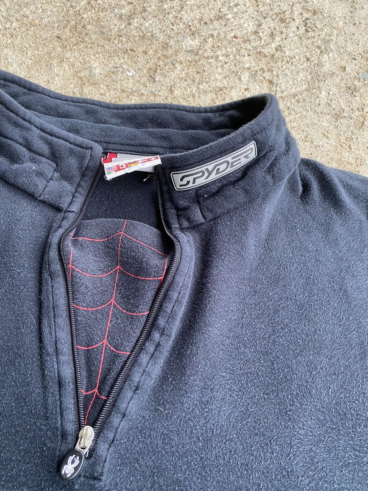 Spyder × Vintage Vintage Y2K Spyder Web Half Zip Pullover Longsleeve Shirt Size US L / EU 52-54 / 3 - 4 Thumbnail