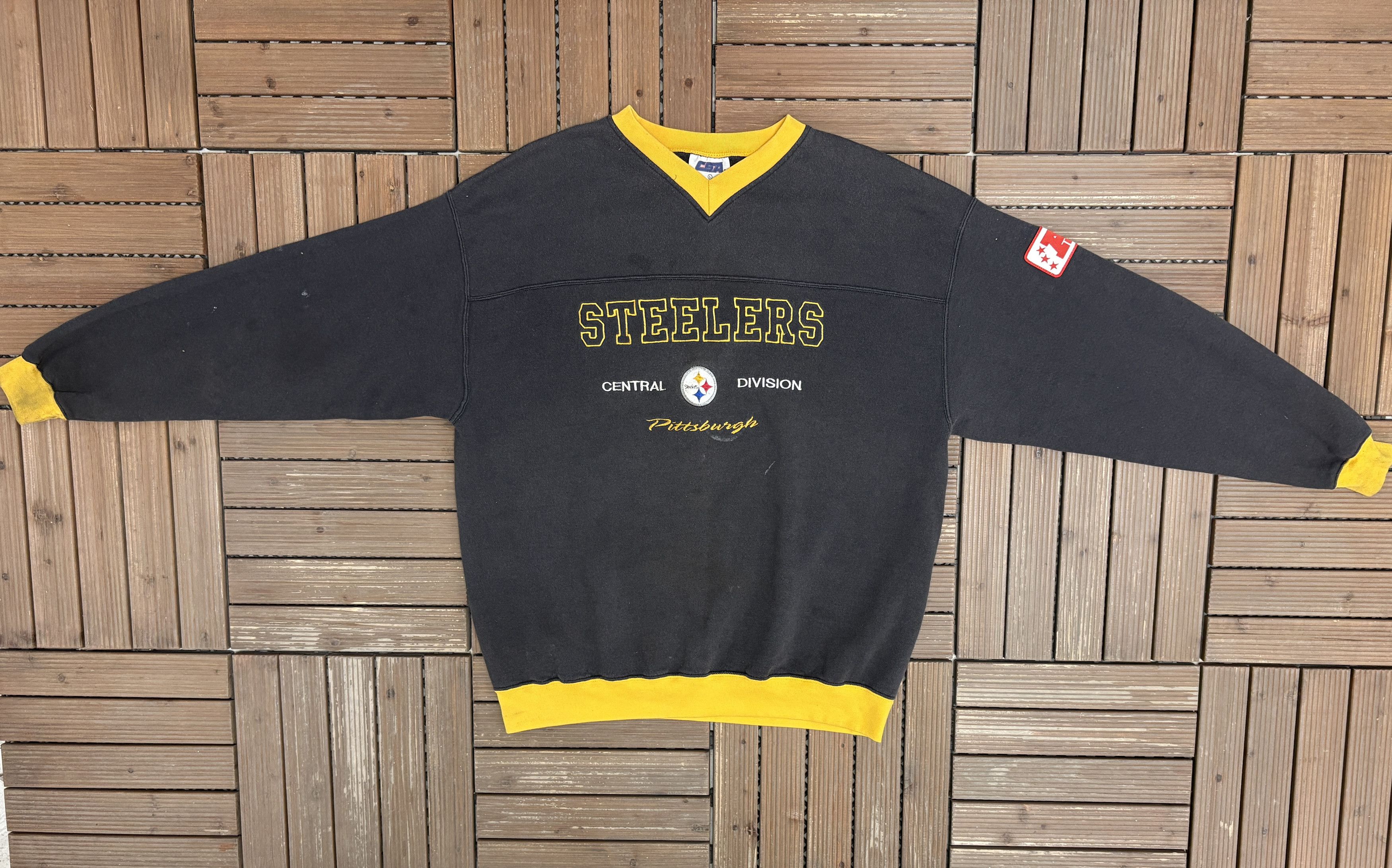 Vintage Pittsburgh Steelers Vintage Black Crewneck Sweater Size US L / EU 52-54 / 3 - 4 Thumbnail