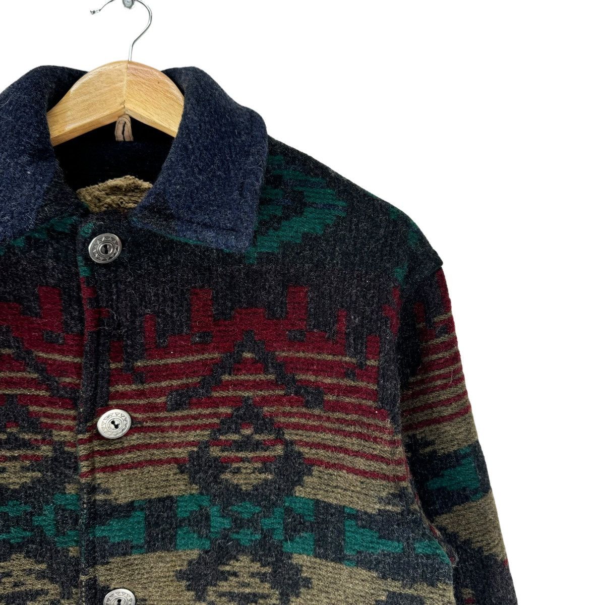 Vintage × Woolrich Woolen Mills ⚡️WOOLRICH USA NATIVE WOOL BUTTON JACKET Size US S / EU 44-46 / 1 - 4 Thumbnail