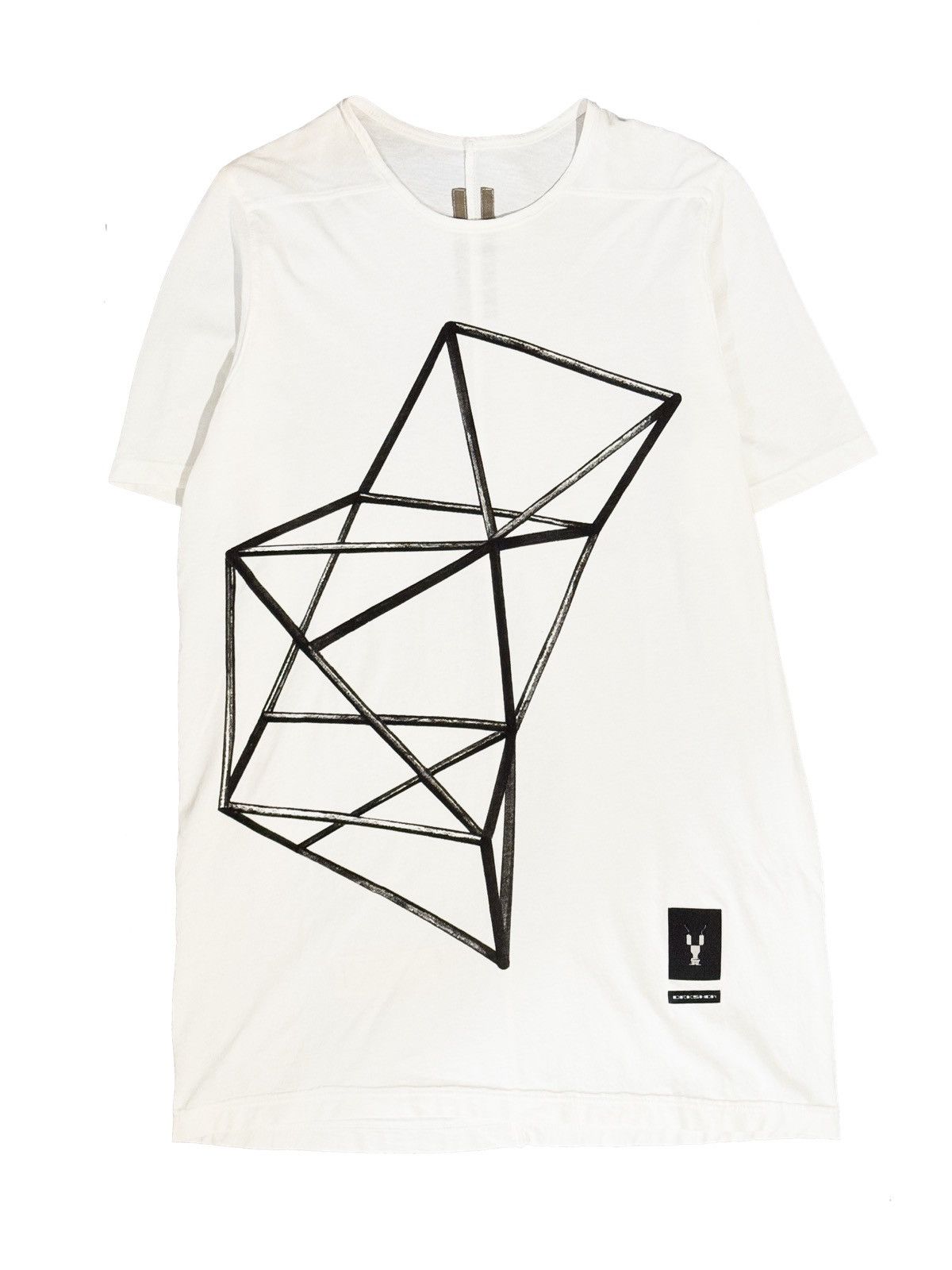 Rick Owens   ss'19 level t-shirt babel white | Grailed