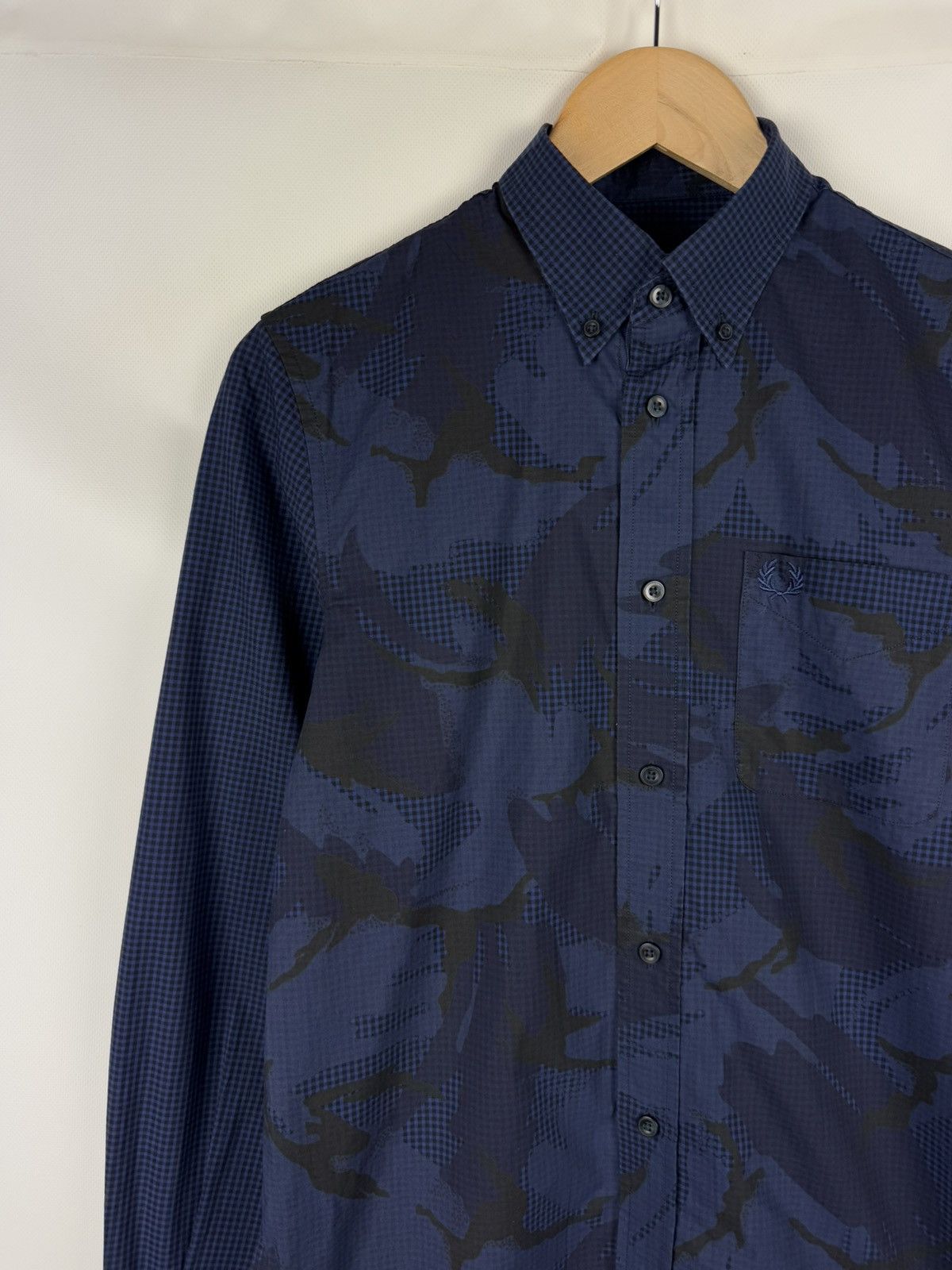 Fred Perry Fred Perry Men’s Patterned Long Sleeve Button Up Shirt Size US S / EU 44-46 / 1 - 4 Thumbnail