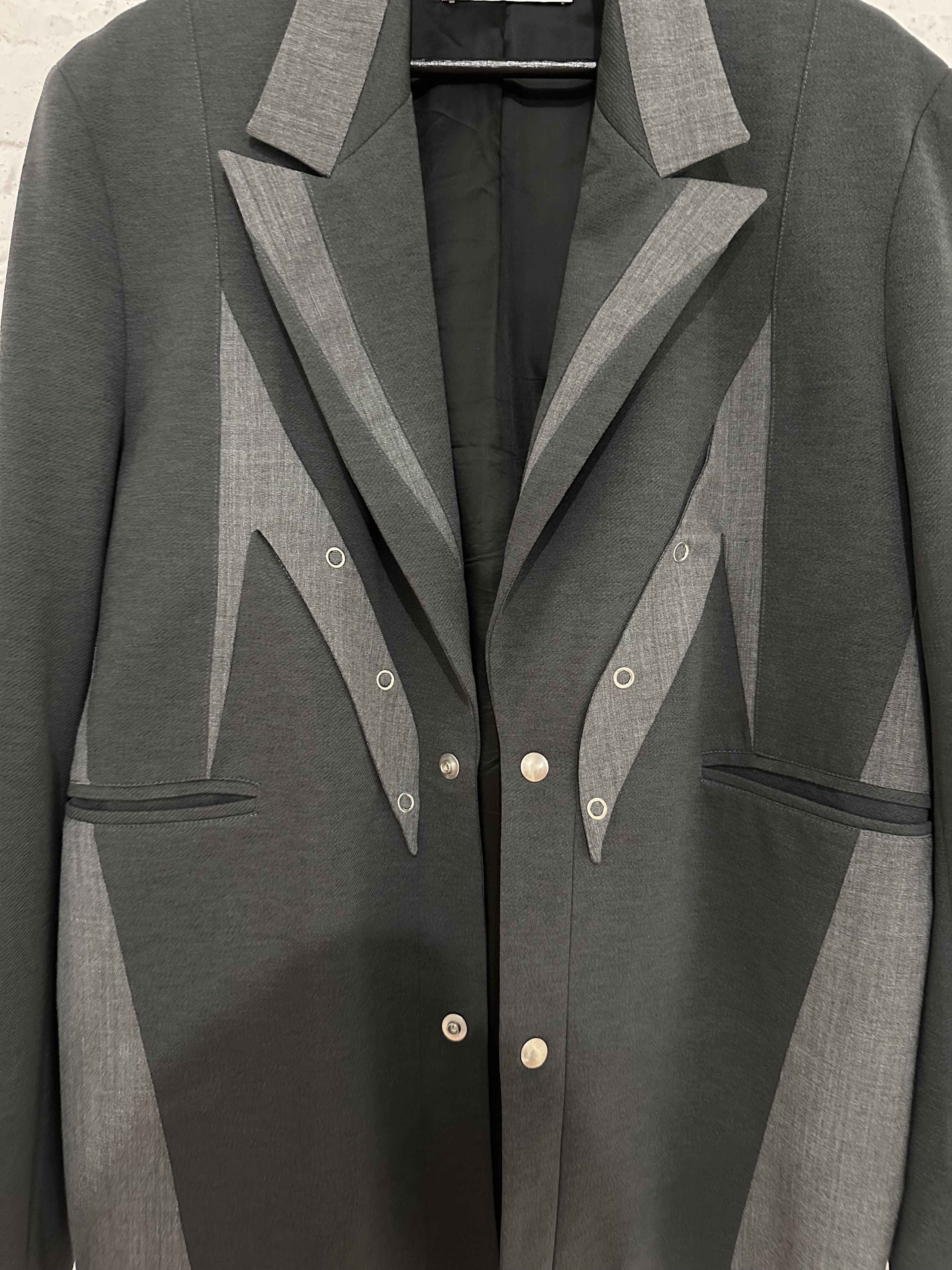Kiko Kostadinov Kiko Kostadinov Grey Balla Tailored Jacket Size US M / EU 48-50 / 2 - 3 Thumbnail