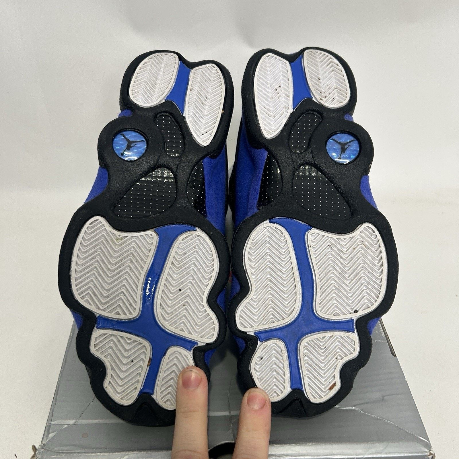 Jordan Brand Nike Air Jordan 13 Retro OG “Hyper Royal Black” 414571-040 Size US 8 / EU 41 - 7 Thumbnail
