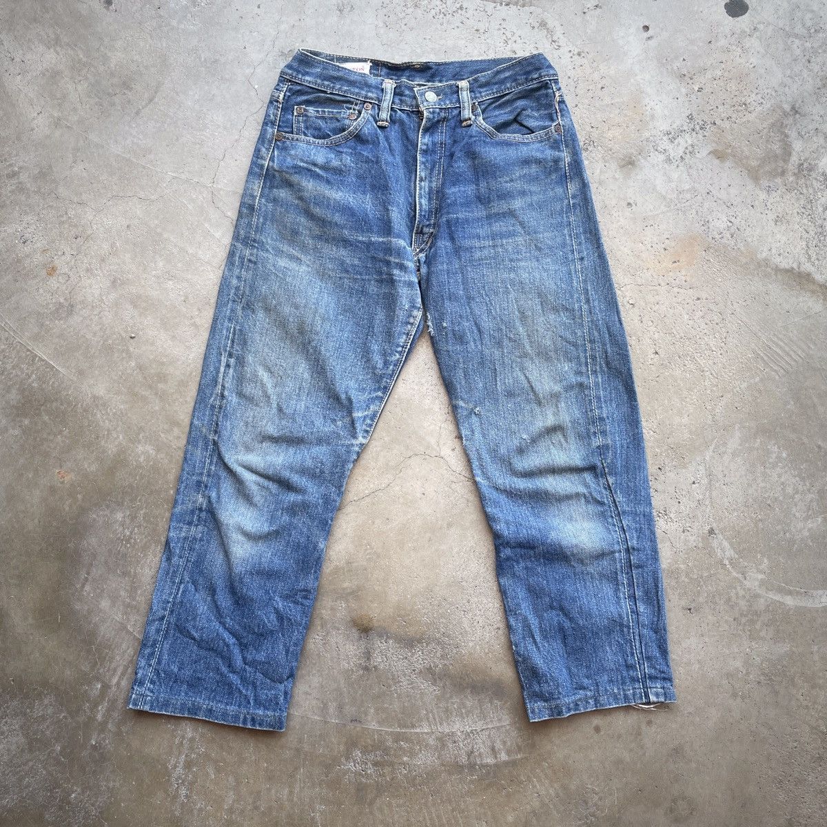 Vintage 90s Canton Distressed Denim Jeans
