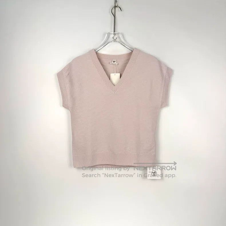 Hermes Hermes Pale Pink Full Print Wool Vest Size XXS / US 00 / IT 34 - 3 Thumbnail