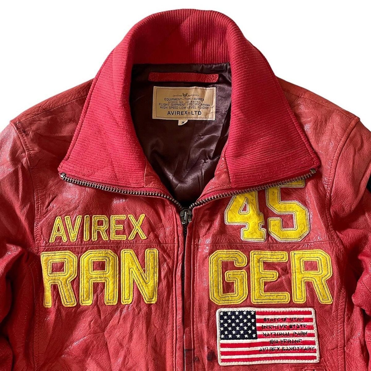 Avirex 💸BINDING OFFER💸AVIREX Goatskin Leather Bomber Jacket Size US M / EU 48-50 / 2 - 7 Thumbnail