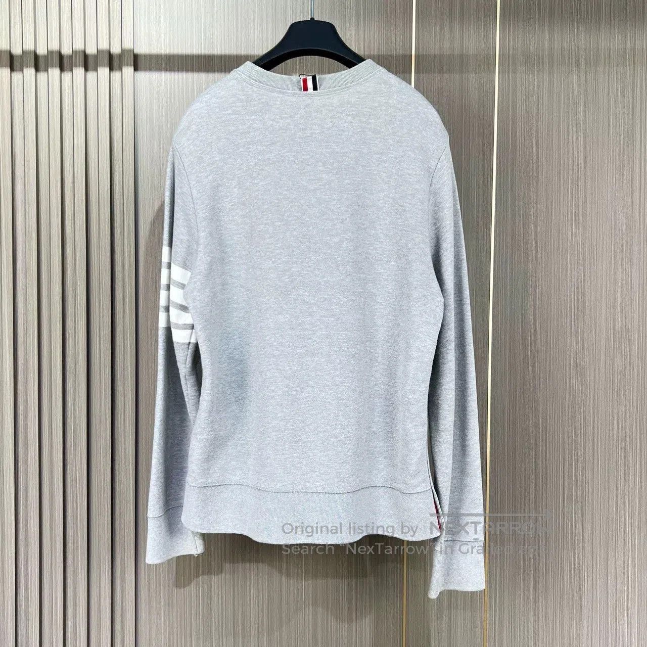 Thom Browne thom browne gray striped knit sweatshirt. Size US M / EU 48-50 / 2 - 2 Thumbnail