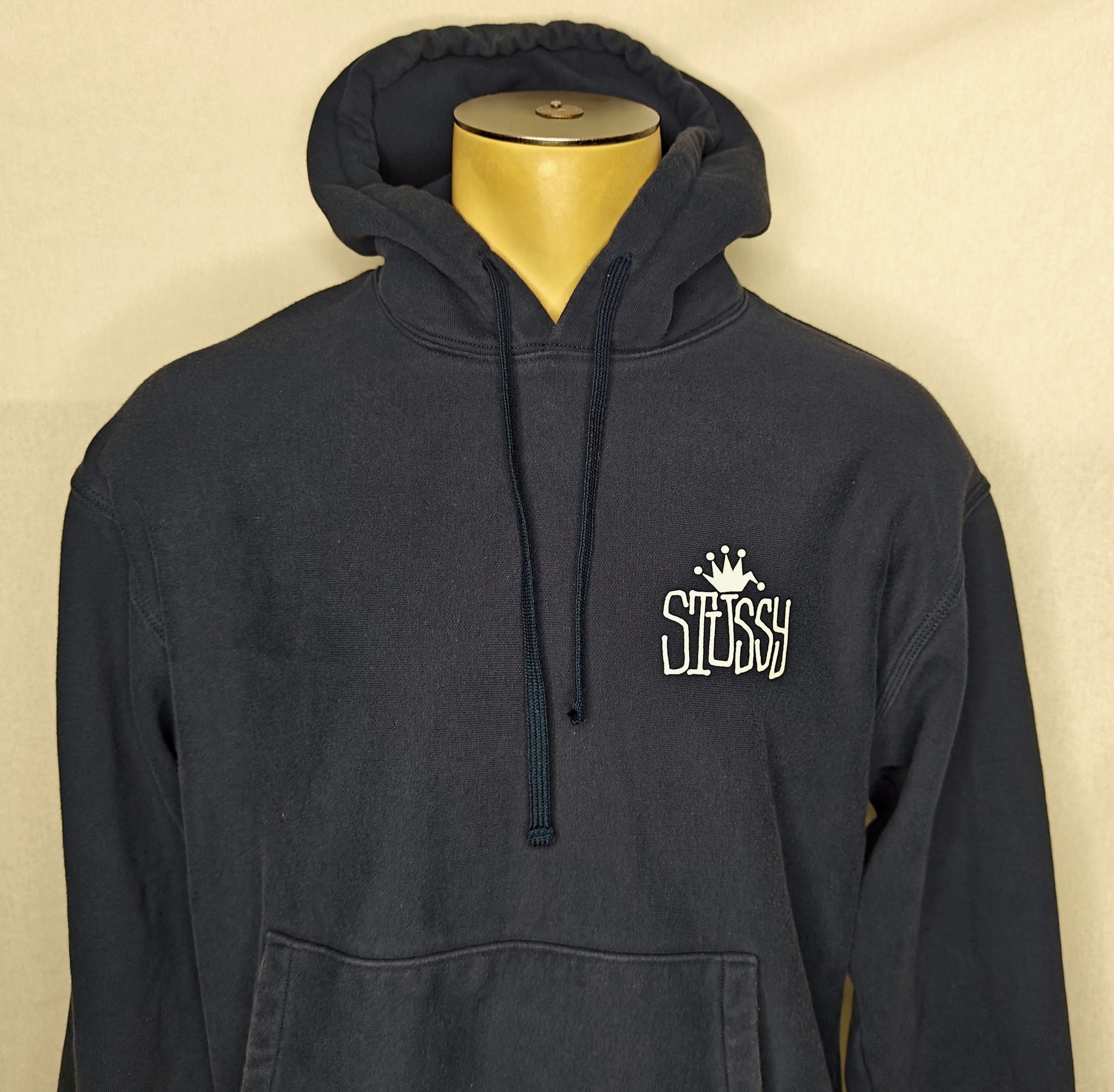Stussy Stussy International Crew blue pullover hoodie sweatshirt Size US L / EU 52-54 / 3 - 3 Thumbnail