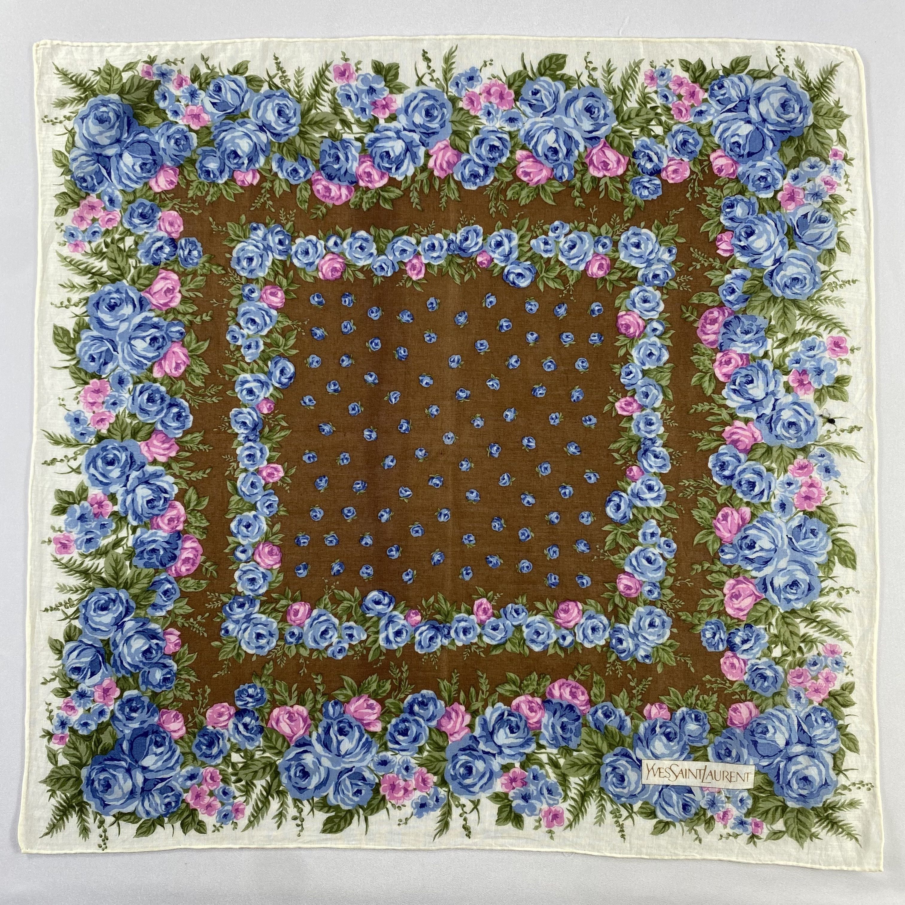 Vintage × Yves Saint Laurent Yves Saint Laurent Neckerchief / Handkerchief-P925 Size ONE SIZE - 1 Thumbnail