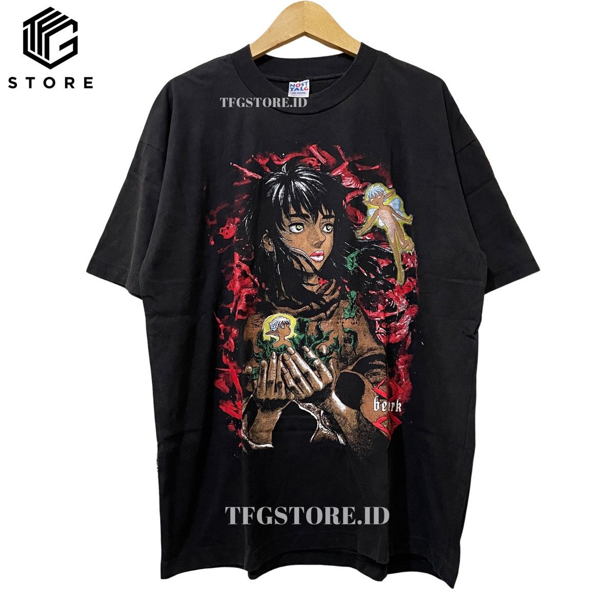 Image of Berserk Casca Guts Griffith Femto Tee Manga T Shirt XL in Black, Men's