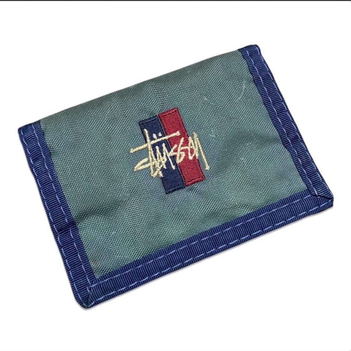 Stussy Vintage Stussy Trifold Canvas Wallet - Embroidered Logo Size ONE SIZE - 1 Thumbnail