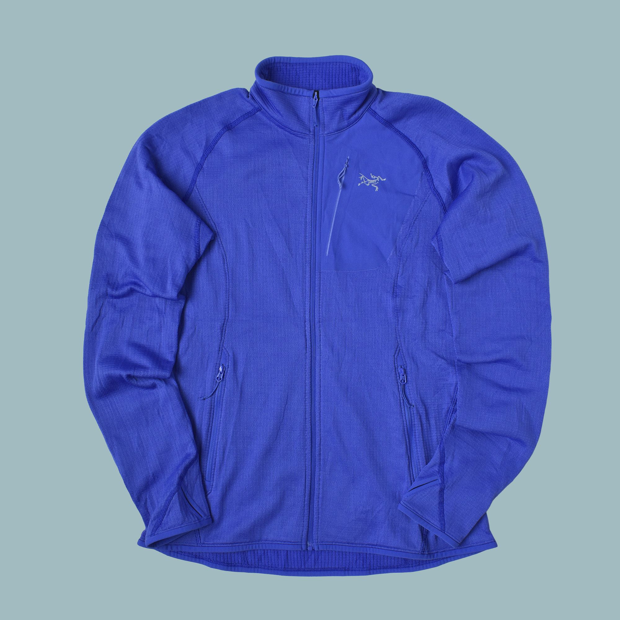 Arc'teryx ARC’TERYX BLUE WAFFLE ZIP UP JACKET SWEATER Size S / US 4 / IT 40 - 1 Thumbnail