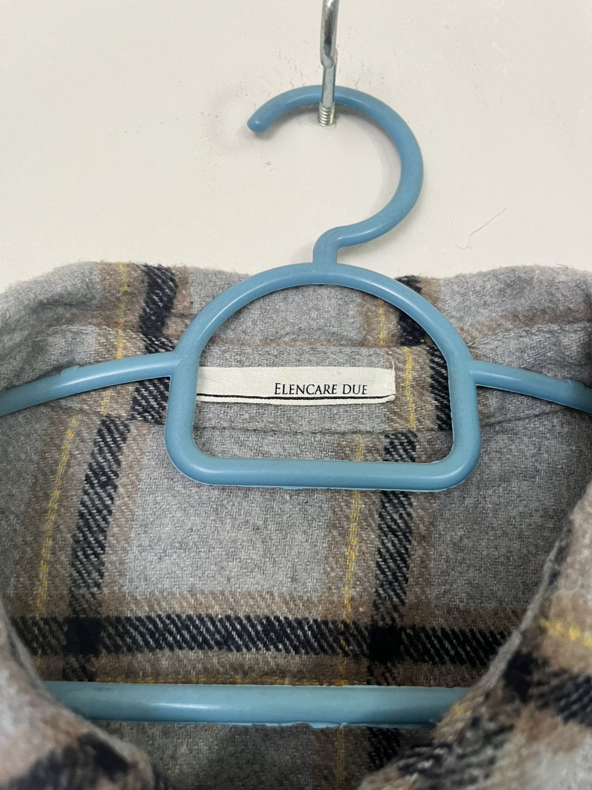 If Six Was Nine 💥Vintage 90s Lefty Button Wool Flannel Shadow Plaid Size US M / EU 48-50 / 2 - 7 Thumbnail