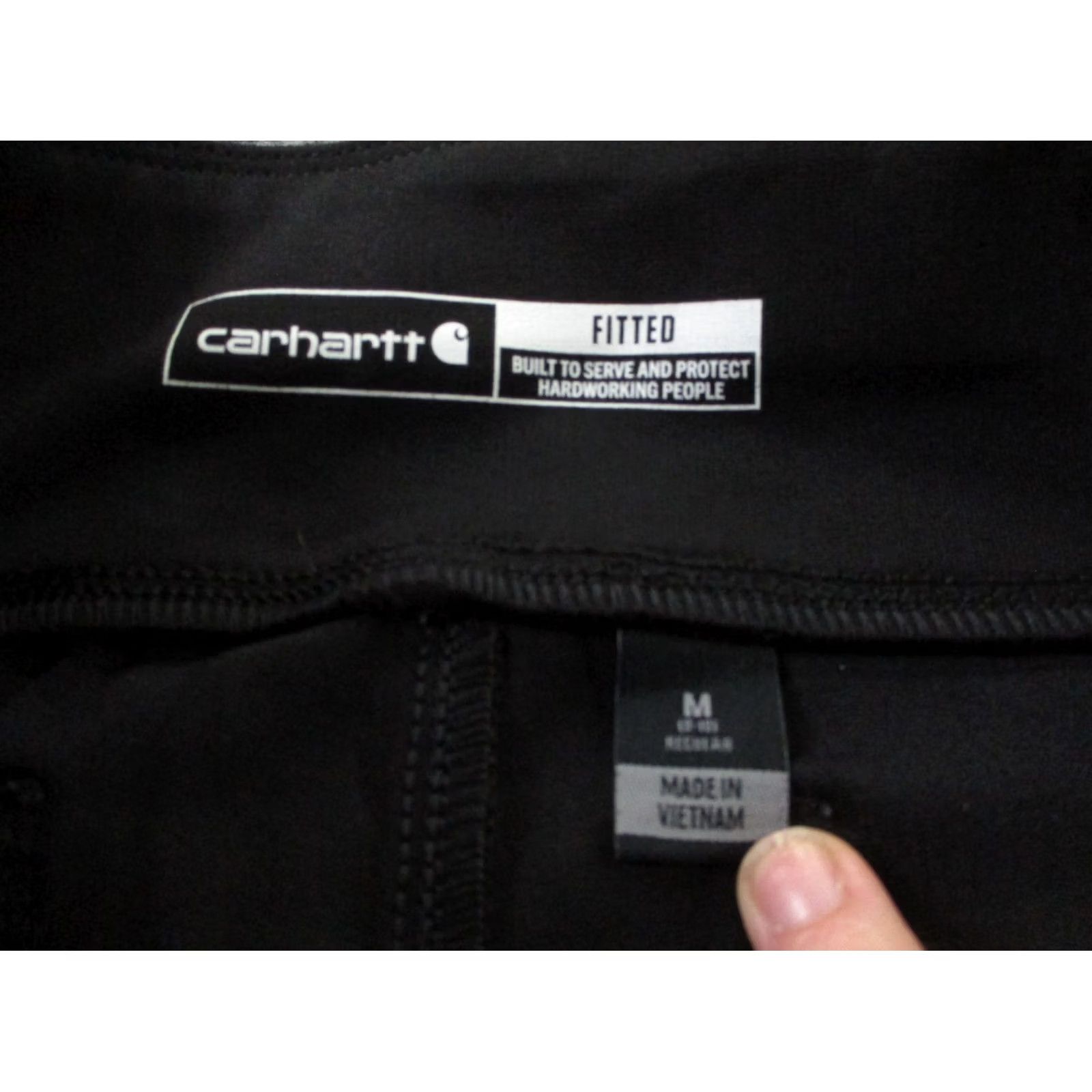 Carhartt Carhartt Leggings Women M Black Double Knee Yoga Stretch Fitted Work Gym Athletic Size 30" / US 8 / IT 44 - 7 Thumbnail