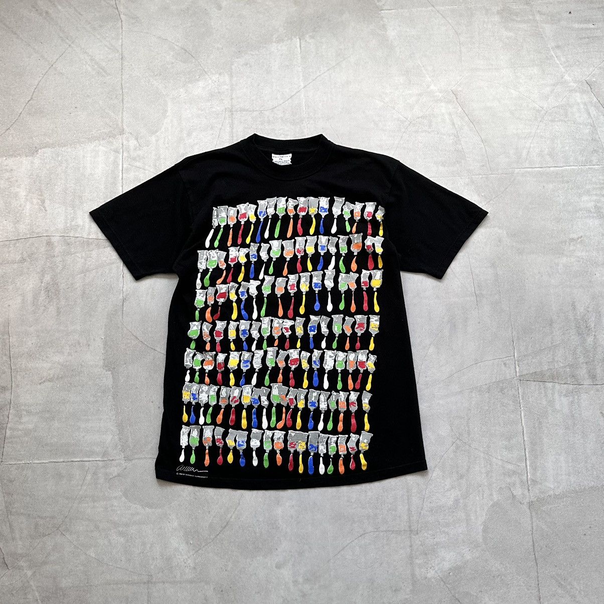 Keith Haring × Vintage 90s Arman Paint Tubes Flammarion 4 Keith Haring Vibe Size US L / EU 52-54 / 3 - 1 Thumbnail