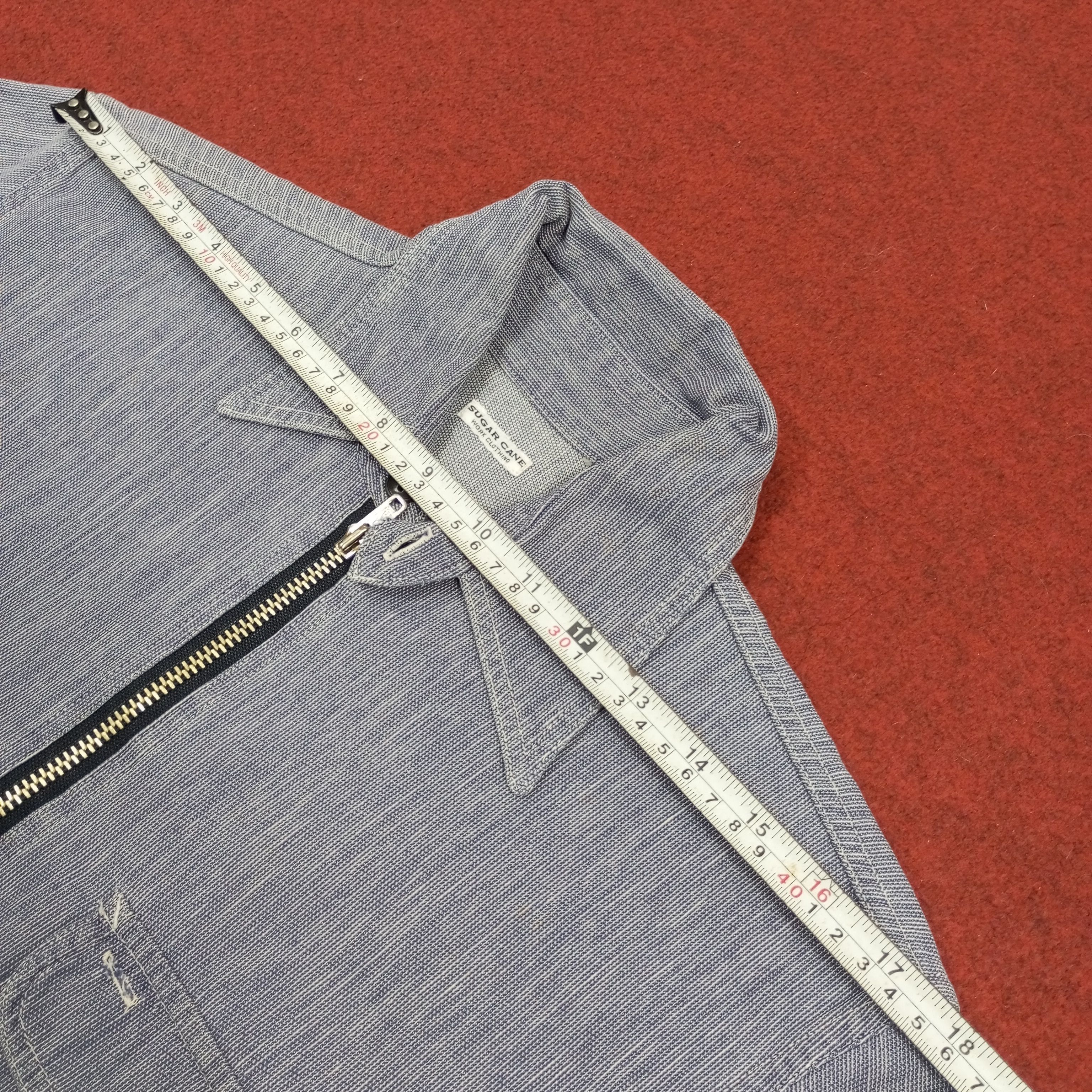 Japanese Brand × Sugar Cane × Vintage Sugar Cane Japanese Brand Half Zipper Shirt Style Size US L / EU 52-54 / 3 - 8 Thumbnail