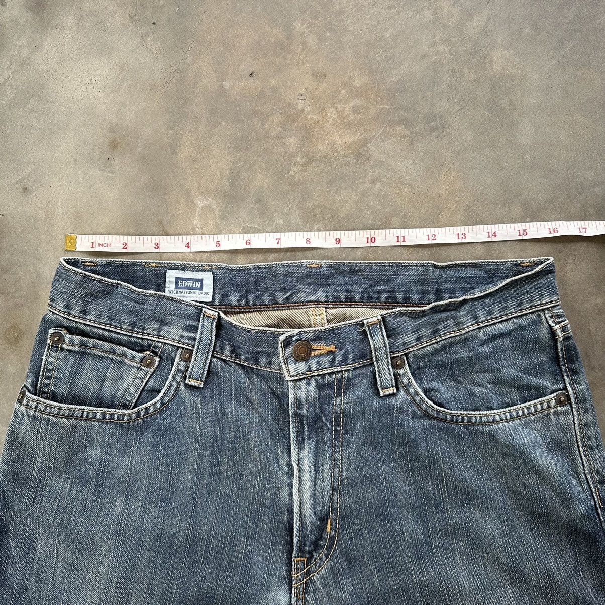 Japanese Brand Vintage Edwin Faded Distressed Denim Jean Pant W32 Size US 32 / EU 48 - 8 Thumbnail