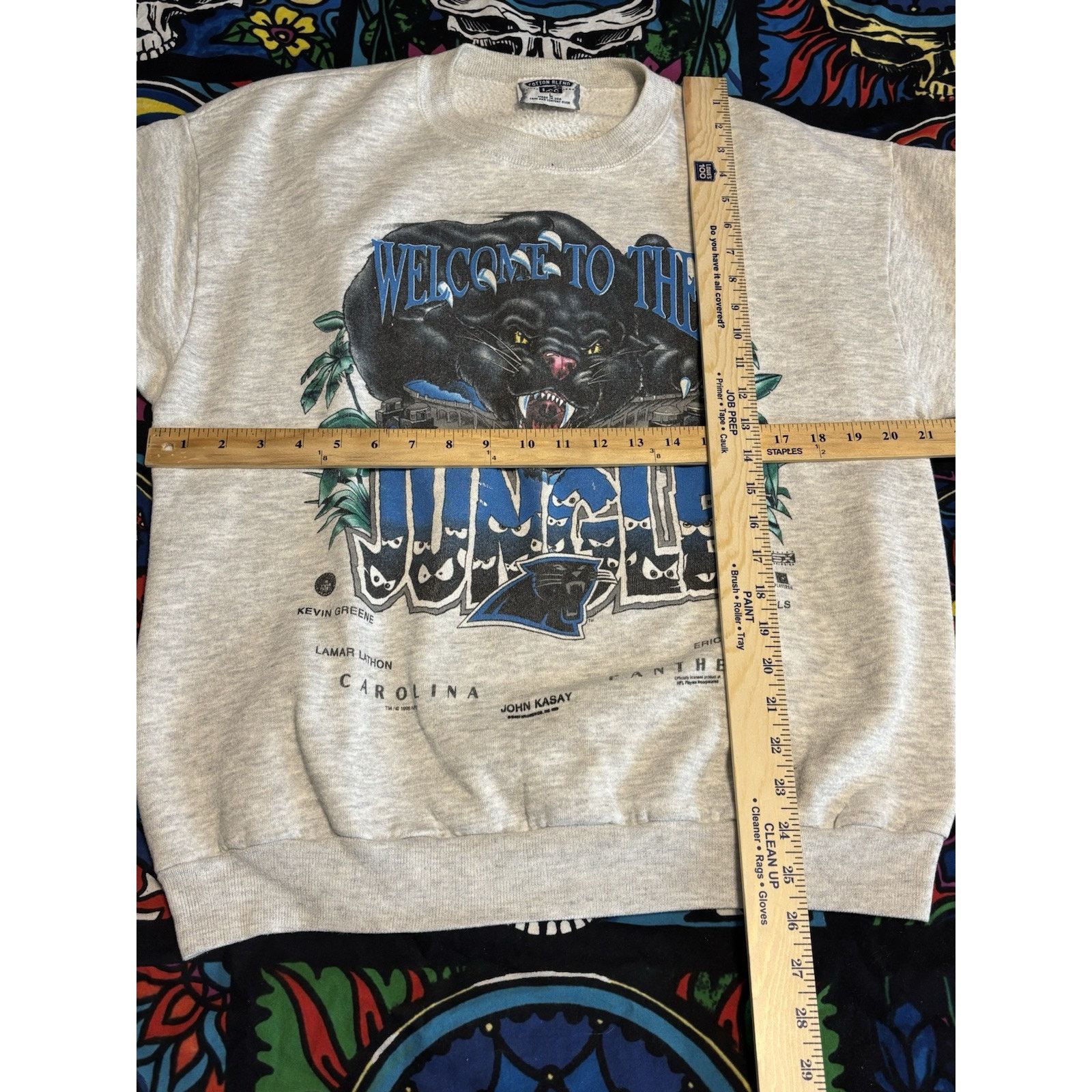 Vintage Carolina Panthers Welcome To The Jungle Sweat 1996 L Size US L / EU 52-54 / 3 - 7 Thumbnail