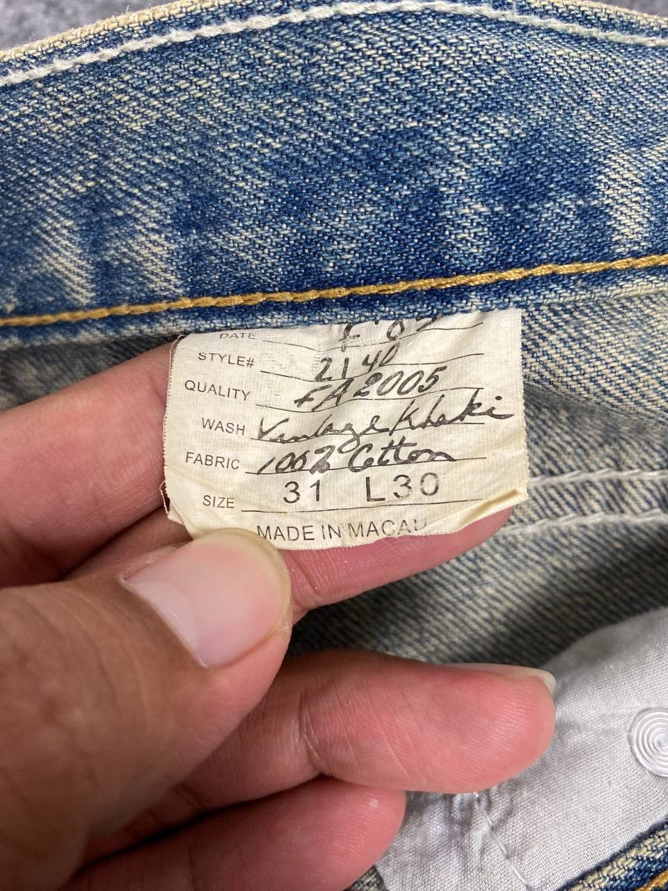 American Apparel america and first distressed denim nice design Size US 34 / EU 50 - 18 Thumbnail