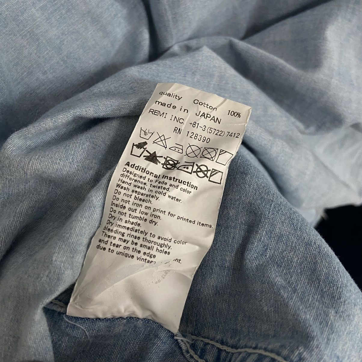 Japanese Brand × Remi Relief × Western Mountaineering Remi Relife Chambray shirt Size US M / EU 48-50 / 2 - 10 Thumbnail