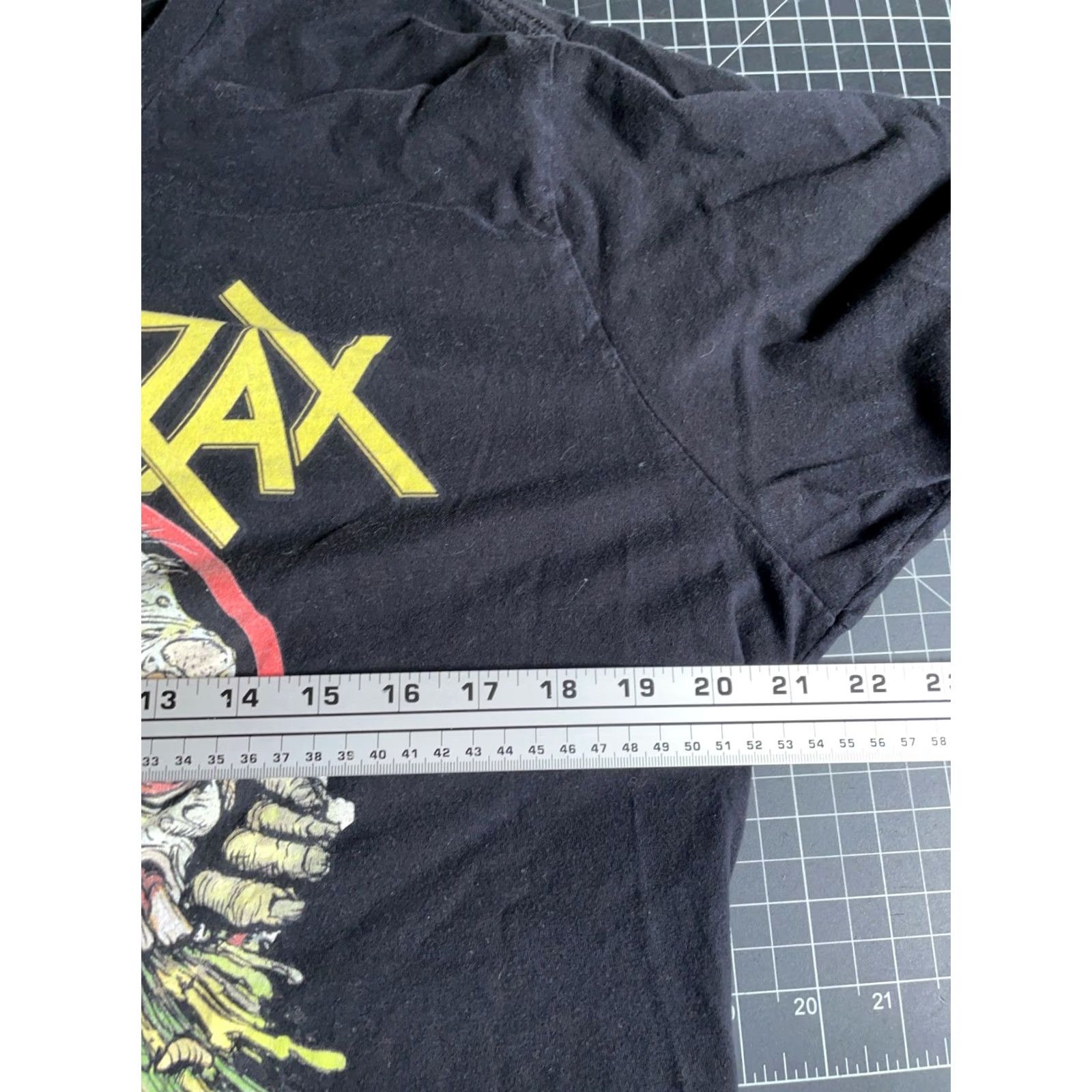 Tultex Anthrax 2022 Tour T-Shirt Women's 2XL Black Double Sided Print Tultex Shirt Size XXL / US 16-18 / IT 52-54 - 5 Thumbnail