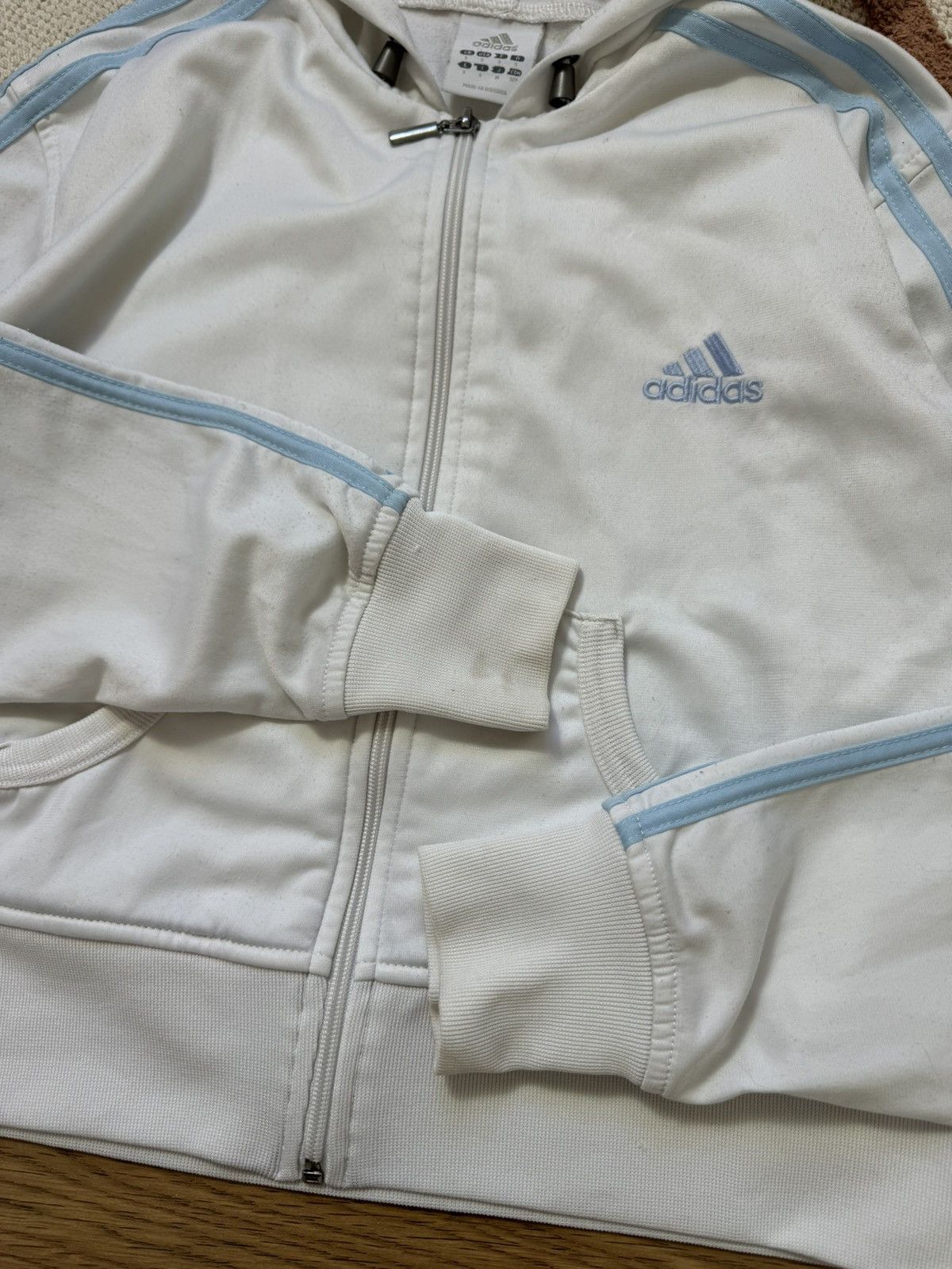 Adidas VINTAGE ADIDAS CUTE CROPPED ZIP HOODIE Size M / US 6-8 / IT 42-44 - 4 Thumbnail