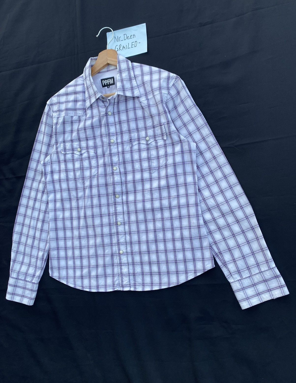 PPFM Rare PPFM Checkered Buttons Up Shirt Size US S / EU 44-46 / 1 - 4 Thumbnail