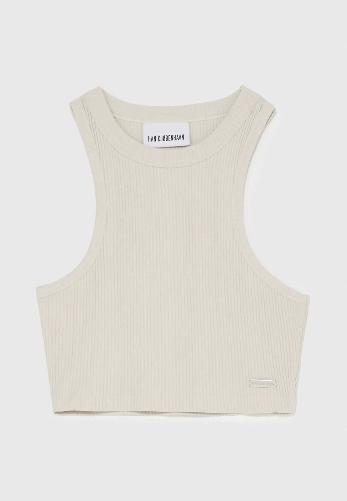 Han Kjobenhavn !DS! SS23 Han Kjobenhavn Light Ribbed Cropped Racer Top Size M / US 6-8 / IT 42-44 - 4 Thumbnail