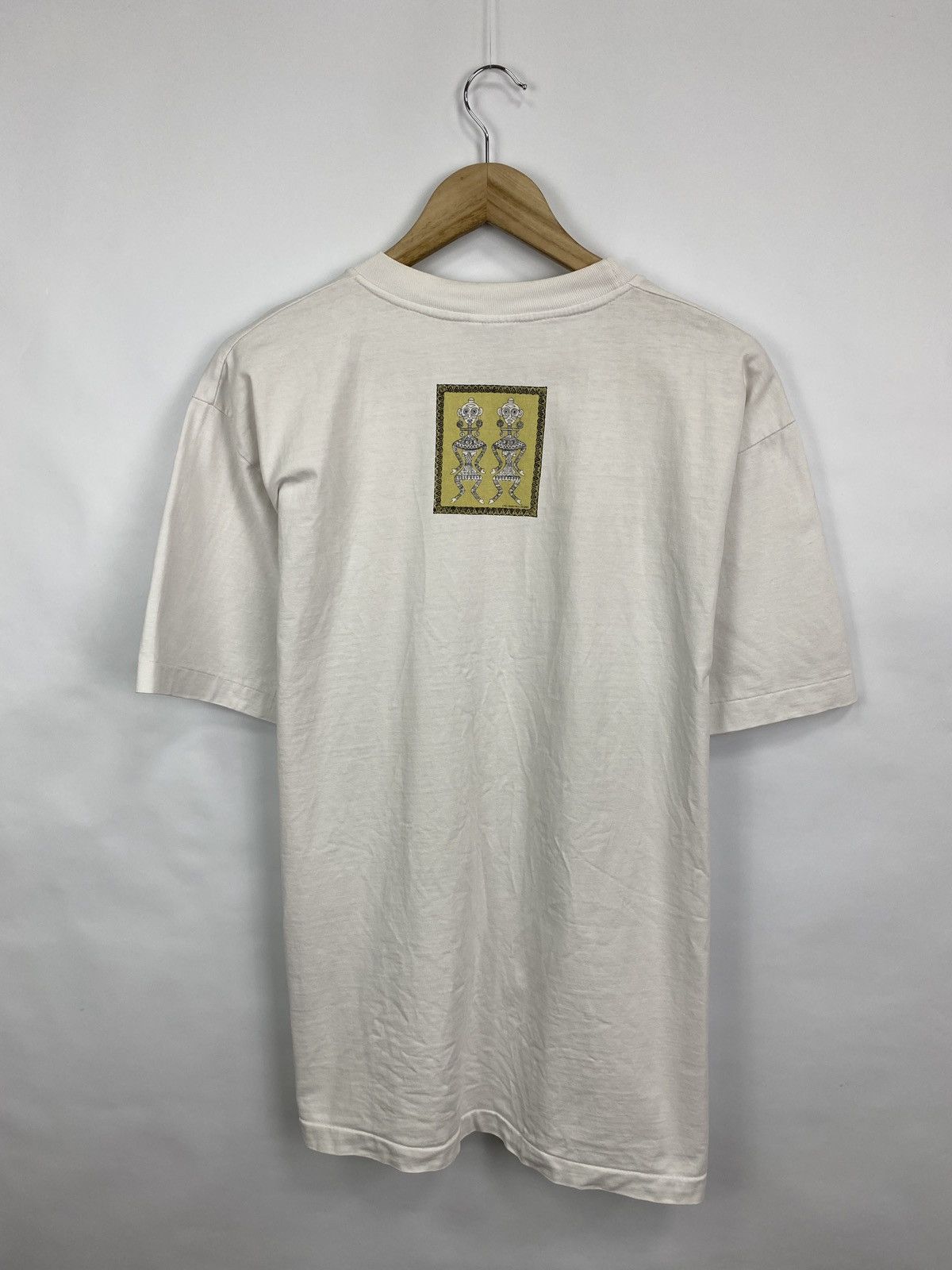 Designer 🇮🇩 Vintage 90s Bali Primitive Design Dance T-Shirt Rare Retro Size US XL / EU 56 / 4 - 8 Thumbnail