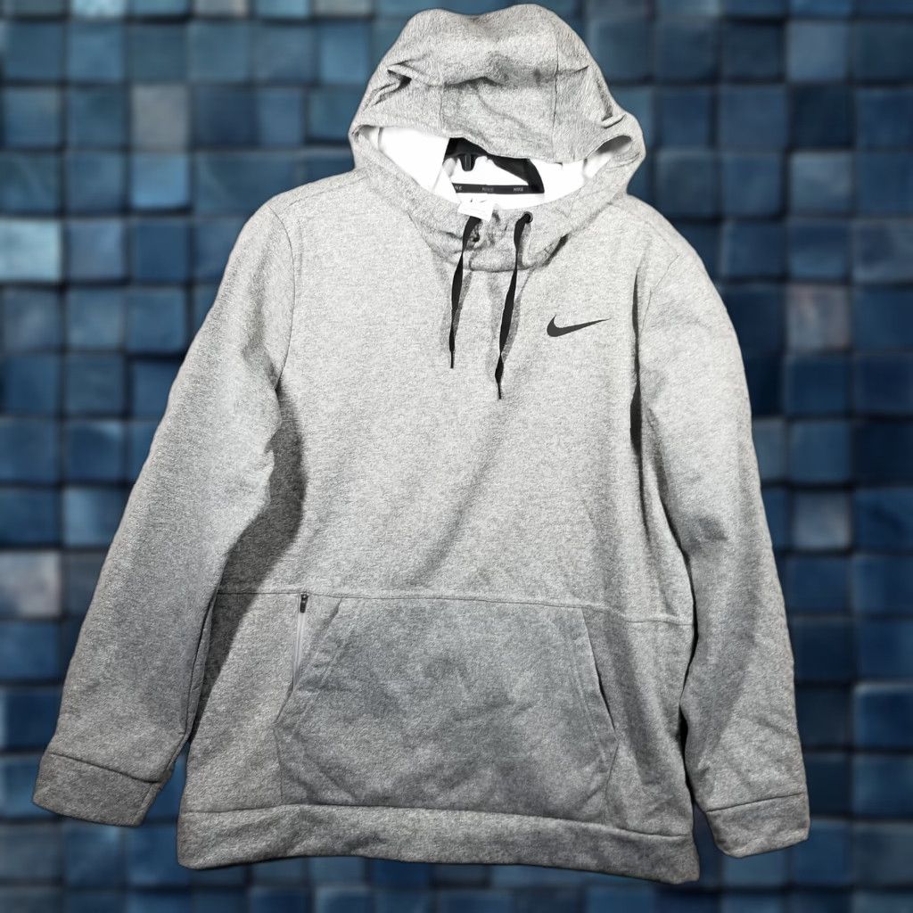 Nike Nike Therma-FIT Hoodie Mens Large Gray Pullover Swoosh Zip Pocket CU6214-063 Size US L / EU 52-54 / 3 - 1 Thumbnail