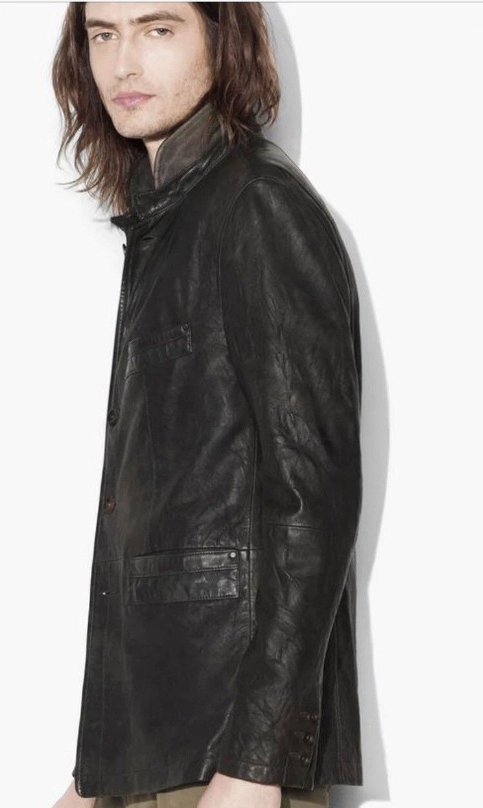 John Varvatos Vintage inspired Leather Jacket EU 46 USA 36. Size US S / EU 44-46 / 1 - 5 Thumbnail
